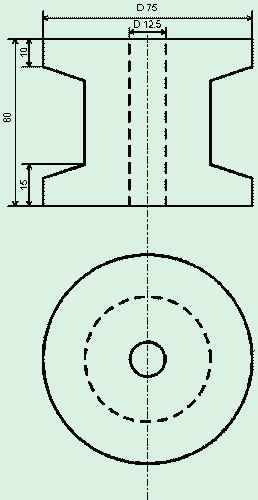 Рисунок 1. Чертеж проставок